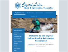 Tablet Screenshot of crystal-lakes.org